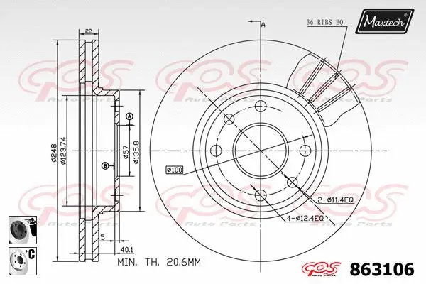 Brake Caliper (6276600)