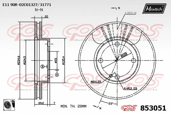 Seal, brake caliper piston (70180344)