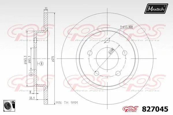 Steering Knuckle, wheel suspension (5271018)