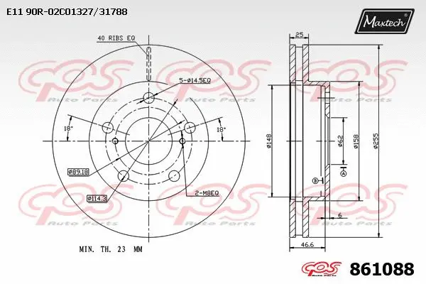 Piston, brake caliper (72943011)