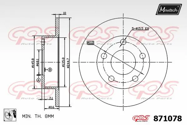Steering Knuckle, wheel suspension (5271008)