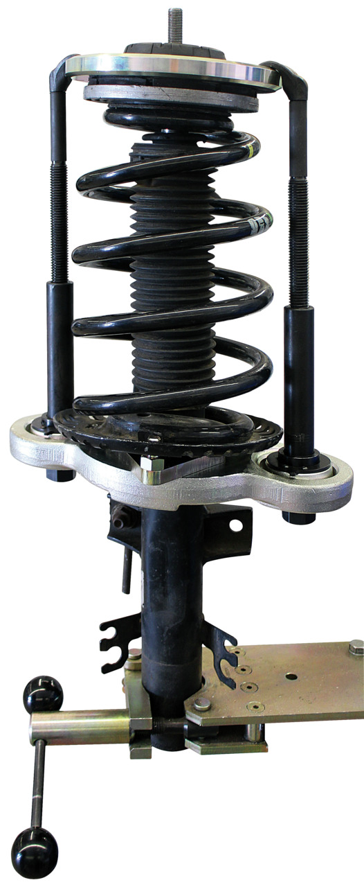 Expansion set, spring pre-tensioning tool