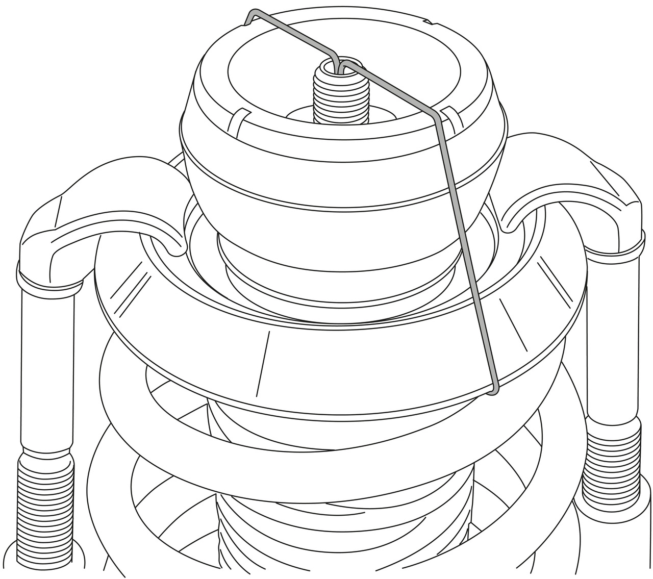 Retainer, shock absorber