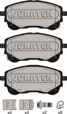 Brake Pad Set, disc brake (JCP4035)