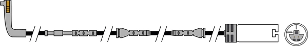 Warning Contact, brake pad wear (JCW258)