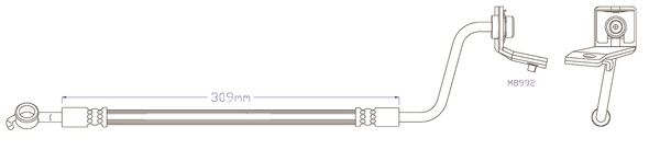 Brake Hose (JBH1556L)