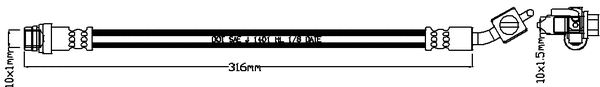 Brake Hose (JBH1242L)