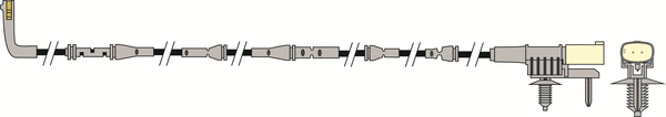 Warning Contact, brake pad wear