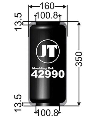 Bellow, air suspension (JAD42990)