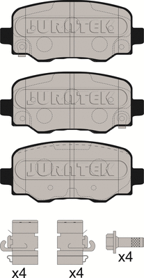 Brake Pad Set, disc brake (JCP8255)