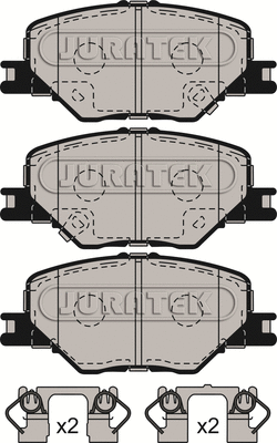 Brake Pad Set, disc brake (JCP8158)