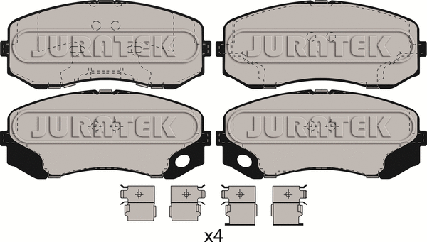 Brake Pad Set, disc brake (JCP066)
