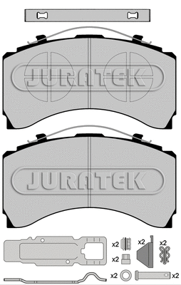 Brake Pad Set, disc brake (JCP1005K1)