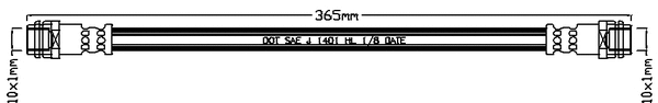 Brake Hose (JBH1413)