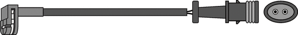 Warning Contact, brake pad wear (JCW143)