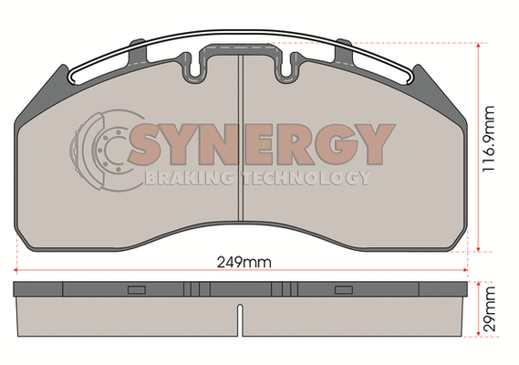Brake Pad Set, disc brake (SYN3311)