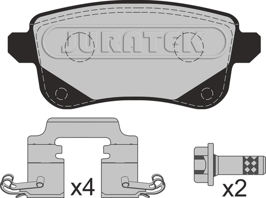 Brake Pad Set, disc brake (JCP4026)