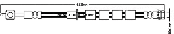 Brake Hose (JBH1252L)