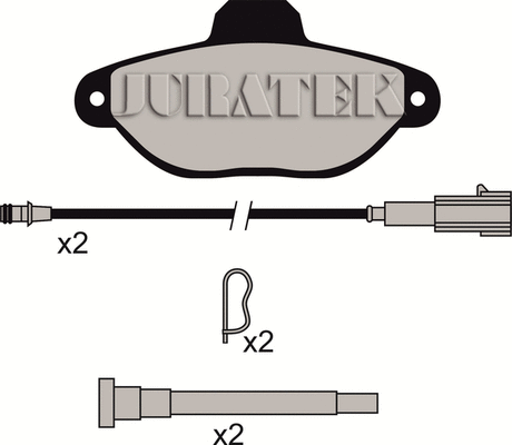 Brake Pad Set, disc brake (JCP1944)