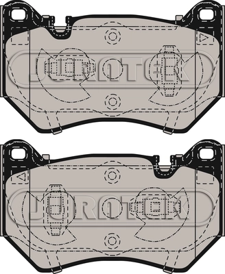 Brake Pad Set, disc brake (JCP8538)