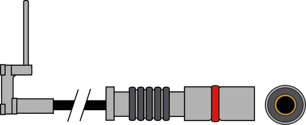 Warning Contact, brake pad wear