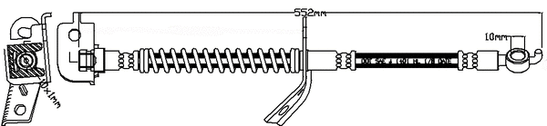 Brake Hose (JBH1215L)