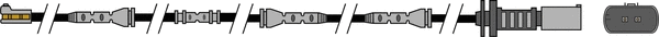 Warning Contact, brake pad wear