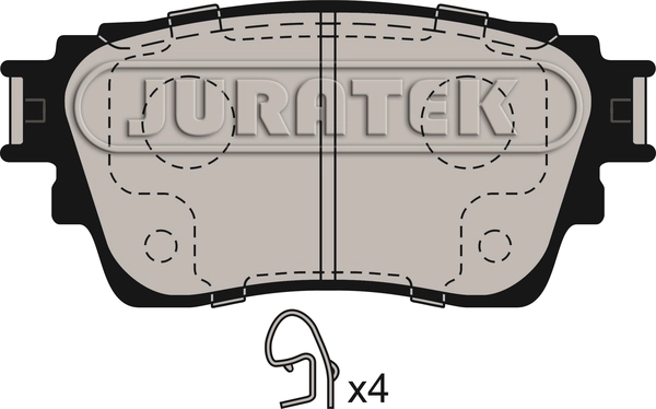Brake Pad Set, disc brake (JCP4018)