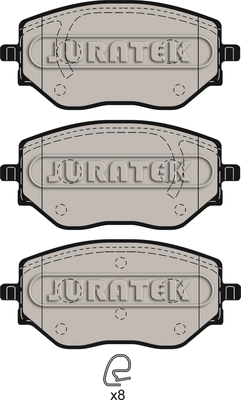 Brake Pad Set, disc brake (JCP4042)