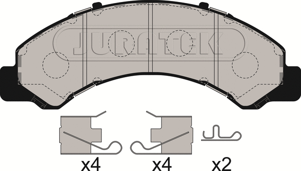Brake Pad Set, disc brake (JCP009)