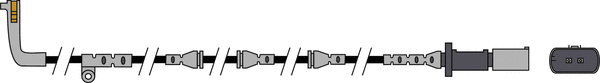 Warning Contact, brake pad wear (JCW230)