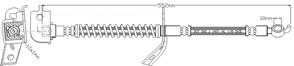 Brake Hose (JBH1215R)