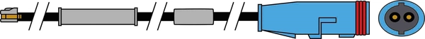 Warning Contact, brake pad wear (JCW189)
