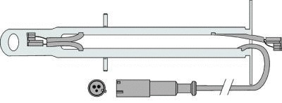Warning Contact, brake pad wear