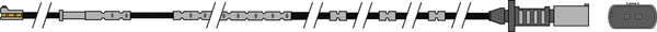 Warning Contact, brake pad wear