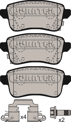 Brake Pad Set, disc brake (JCP4019)
