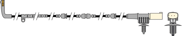 Warning Contact, brake pad wear (JCW228)