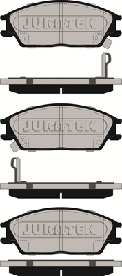 Brake Pad Set, disc brake (JCP435)