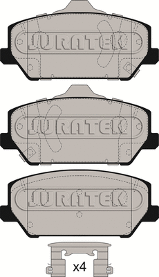 Brake Pad Set, disc brake (JCP8273)