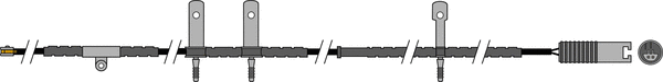 Warning Contact, brake pad wear