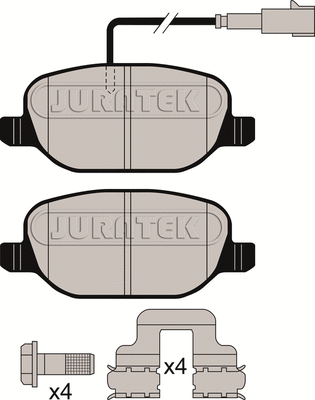 Brake Pad Set, disc brake (JCP098)