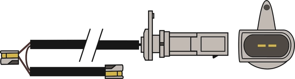Warning Contact, brake pad wear (JCW387)