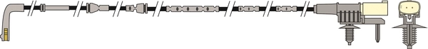 Warning Contact, brake pad wear (JCW354)