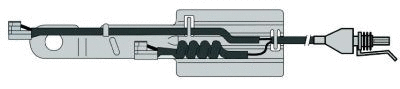 Warning Contact, brake pad wear