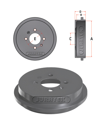 Brake Drum (JDR096)