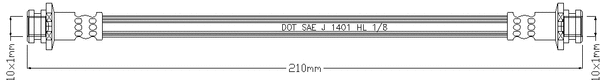 Brake Hose (JBH1045)