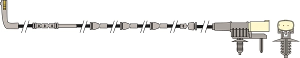 Warning Contact, brake pad wear (JCW346)
