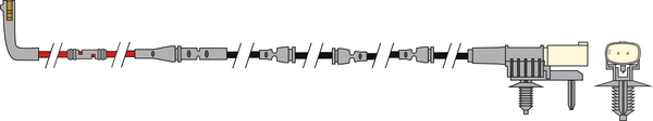 Warning Contact, brake pad wear