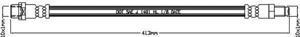 Brake Hose (JBH1257)