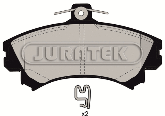Brake Pad Set, disc brake (JCP1093)